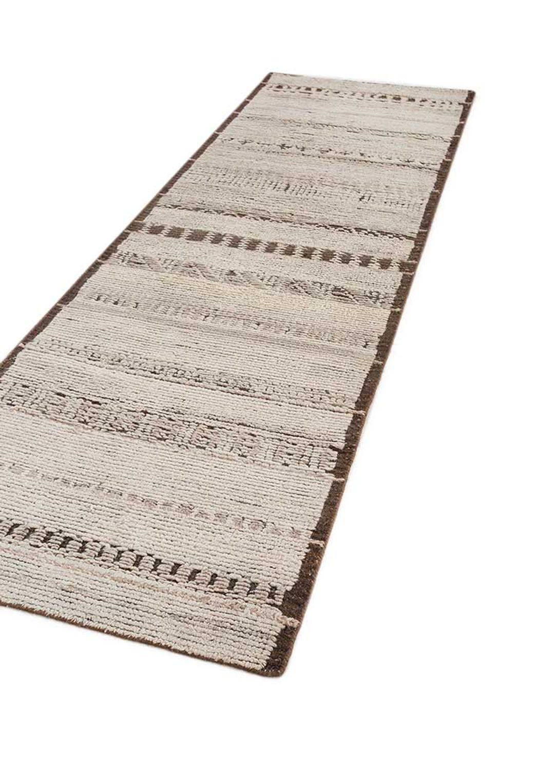 Runner Wool Rug - 240 x 75 cm - cream