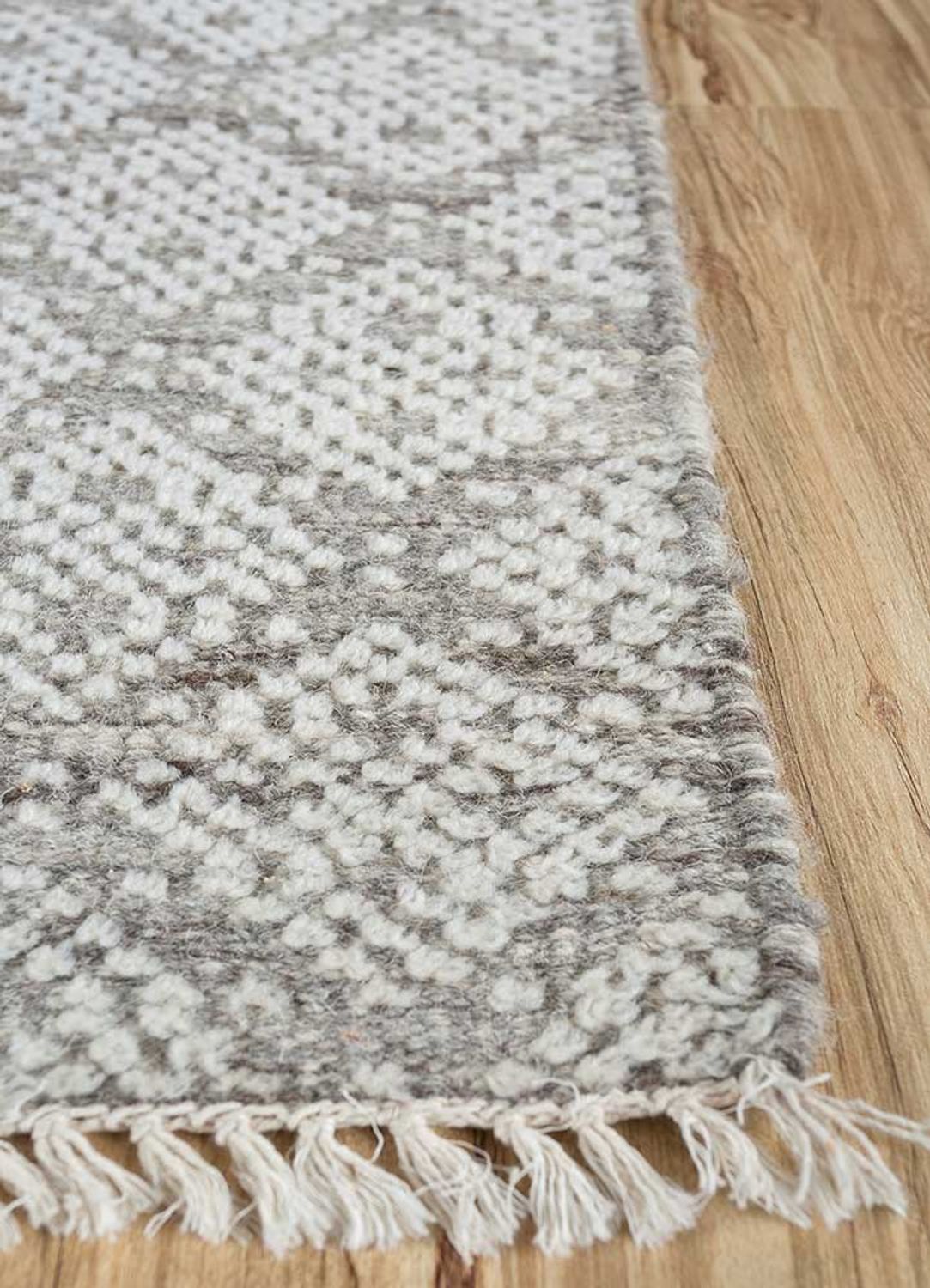 Wool Rug square  - 75 x 75 cm - beige