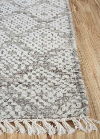 Wool Rug square  - 75 x 75 cm - beige