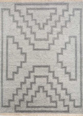 Wool Rug - 300 x 240 cm - light grey