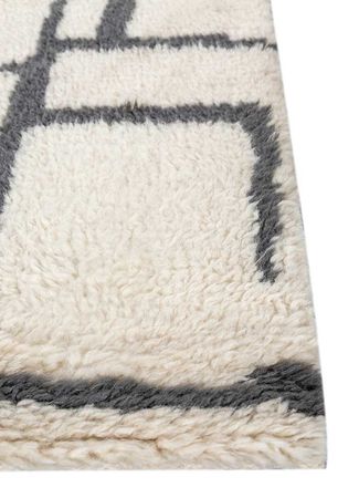 Wool Rug - 90 x 60 cm - cream