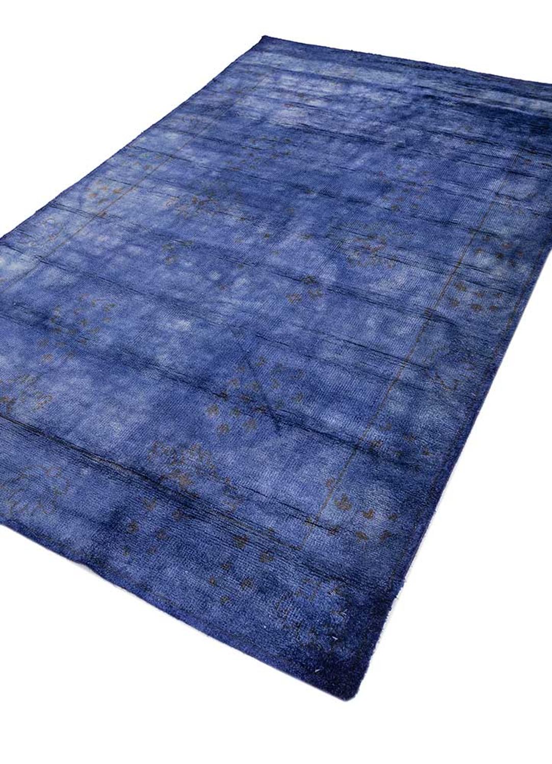 Viscose Rug - Vintage/Overdyed - 240 x 150 cm - blue