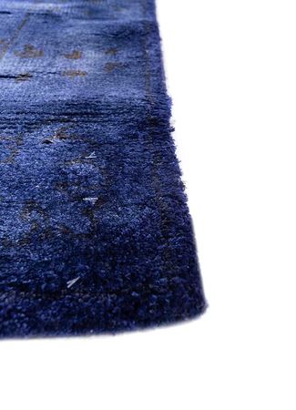 Viscose Rug - Vintage/Overdyed - 240 x 150 cm - blue