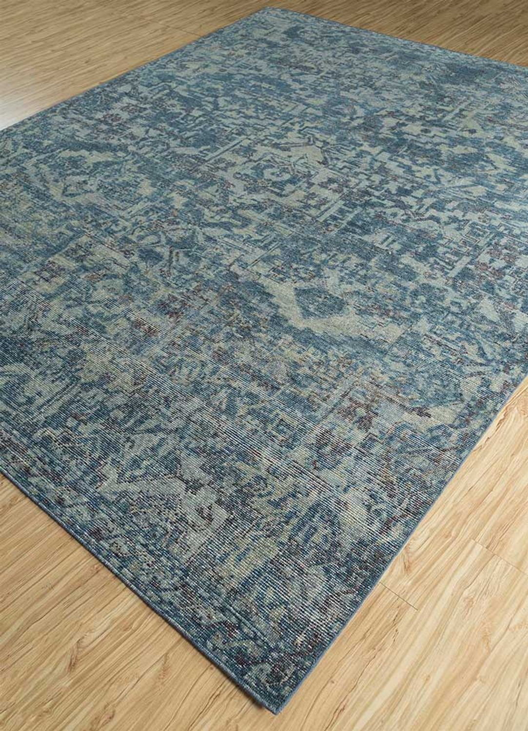 Wool Rug - 300 x 240 cm - blue