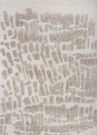 Wool Rug - 300 x 240 cm - silver