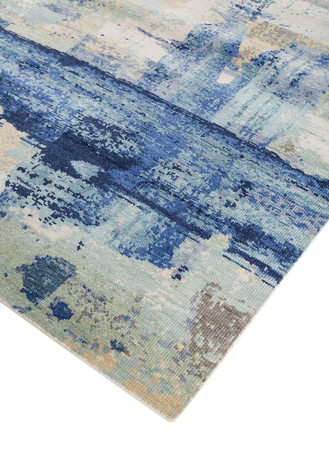 Wool Rug - 300 x 240 cm - blue