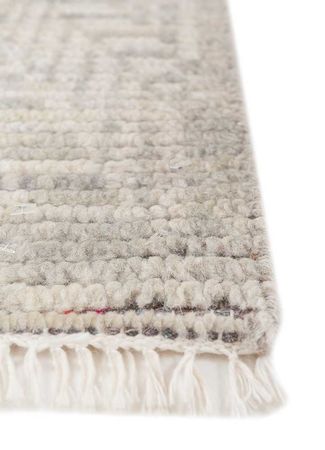 Wool Rug - 90 x 60 cm - silver