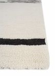 Wool Rug - 300 x 240 cm - black and white