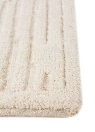 Wool Rug - 90 x 60 cm - cream
