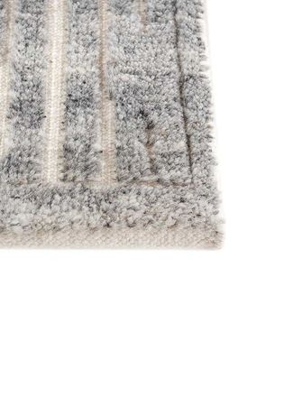 Wool Rug - 90 x 60 cm - silver