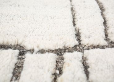 Wool Rug - 90 x 60 cm - cream