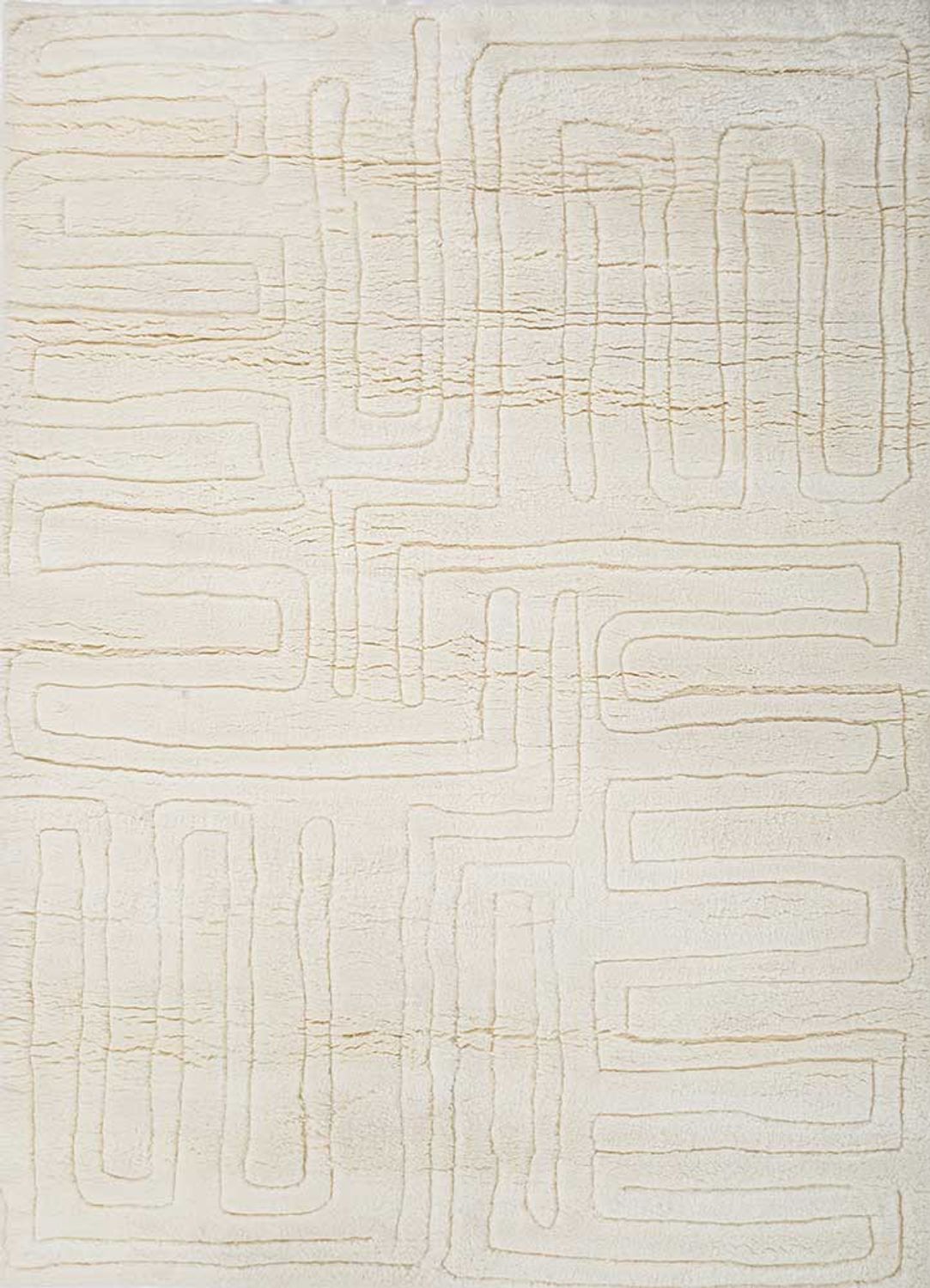 Wool Rug - 240 x 150 cm - cream