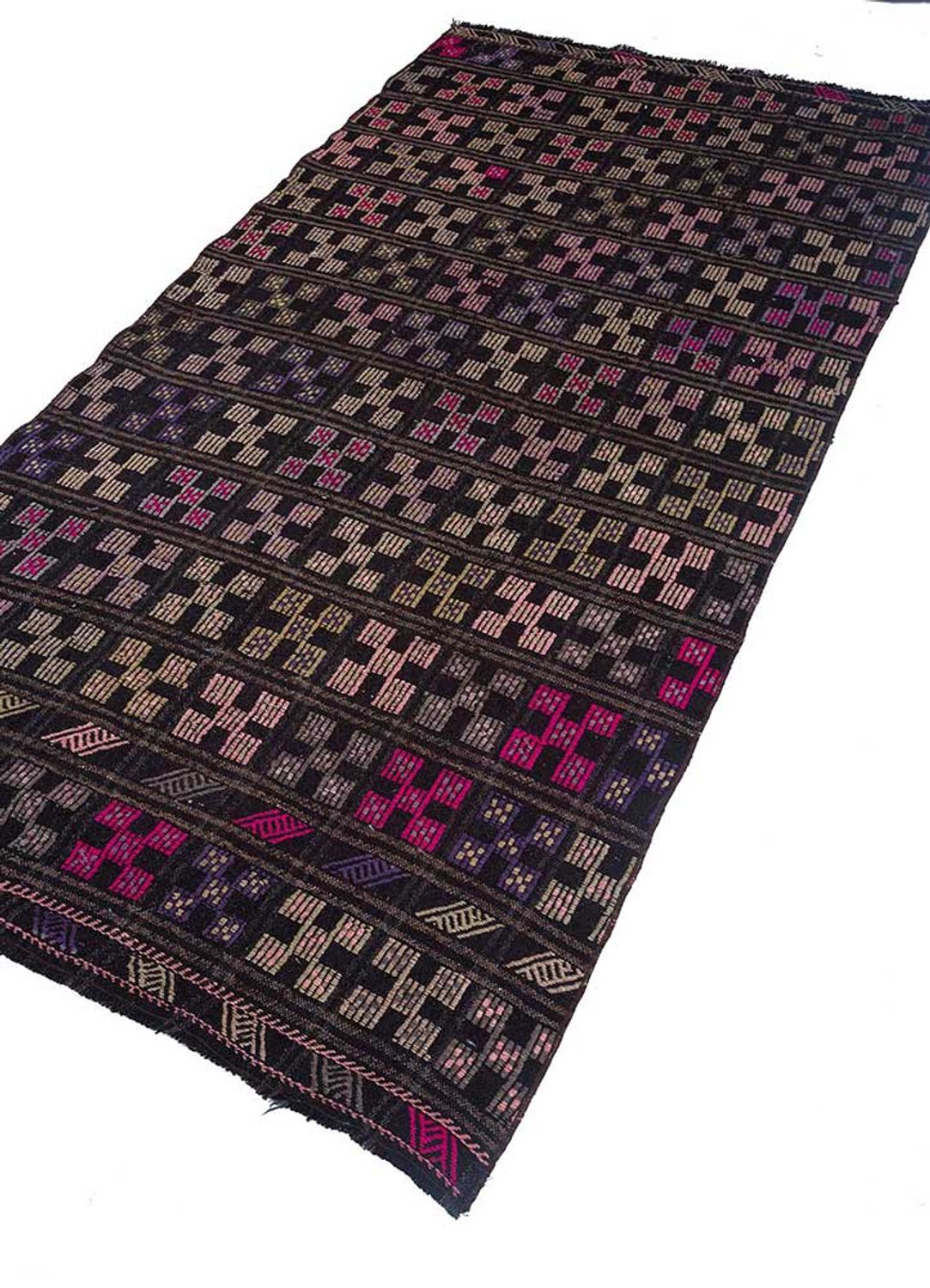 Wool Rug - 228 x 120 cm - purple