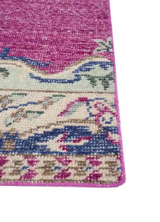 Wool Rug - 90 x 60 cm - purple