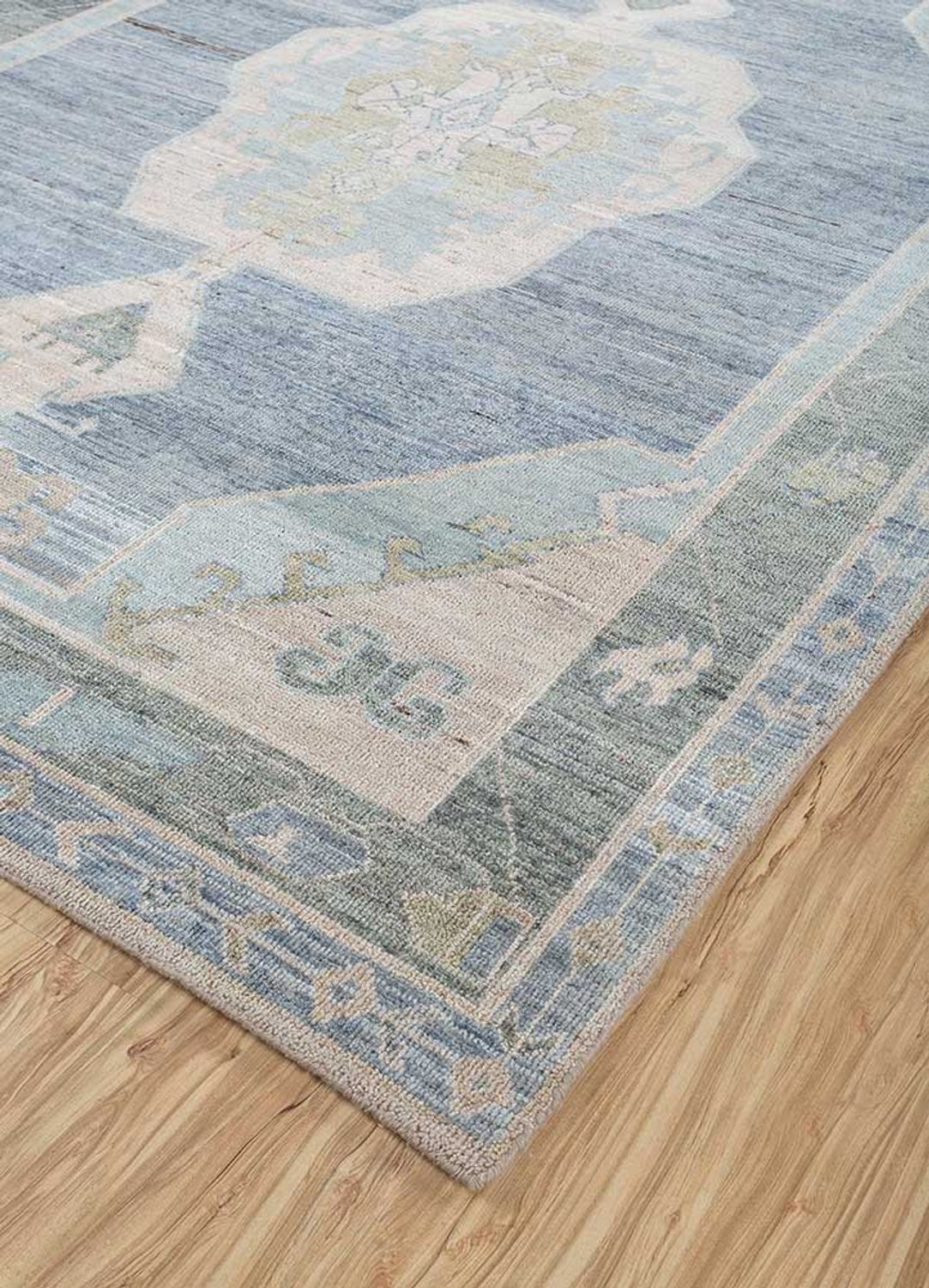 Wool Rug - 360 x 270 cm - blue