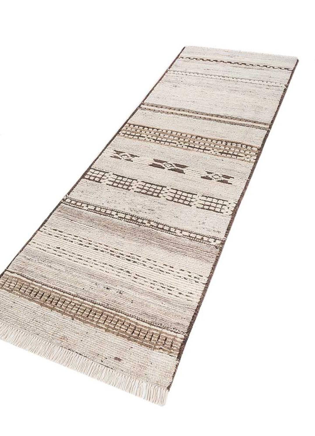 Runner Wool Rug - 240 x 75 cm - cream