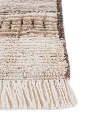Runner Wool Rug - 240 x 75 cm - cream