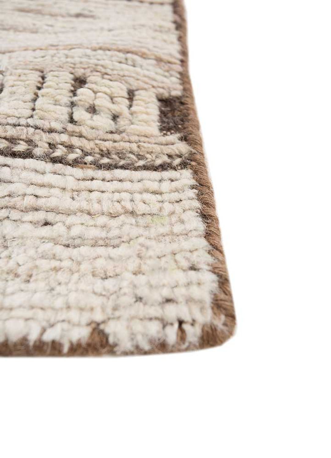 Runner Wool Rug - 240 x 75 cm - cream