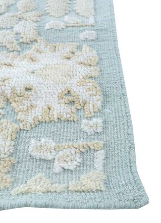 Wool Rug - 345 x 300 cm - blue