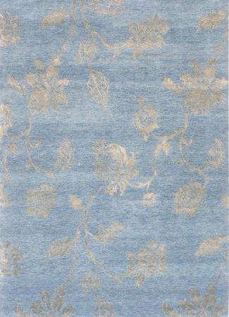 Wool Rug - 90 x 60 cm - blue