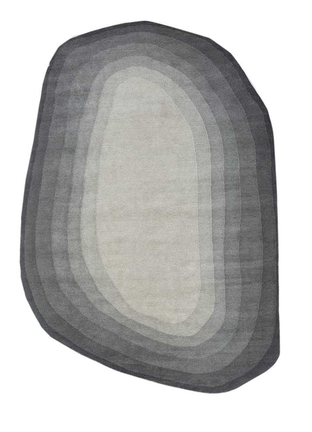 Wool Rug other shape  - 270 x 180 cm - light grey