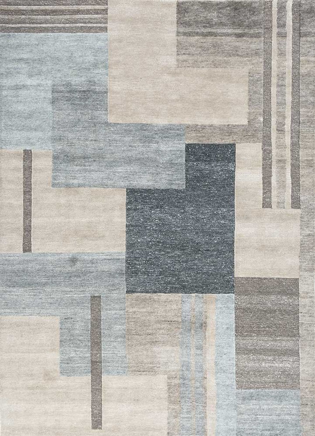 Wool Rug - 270 x 180 cm - grey