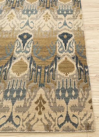 Wool Rug - 90 x 60 cm - gold