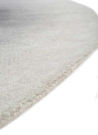 Wool Rug round  - 180 x 180 cm - grey