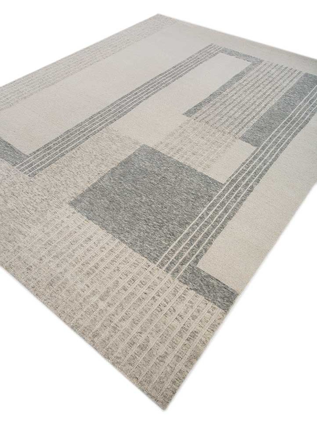 Wool Rug - 300 x 240 cm - silver