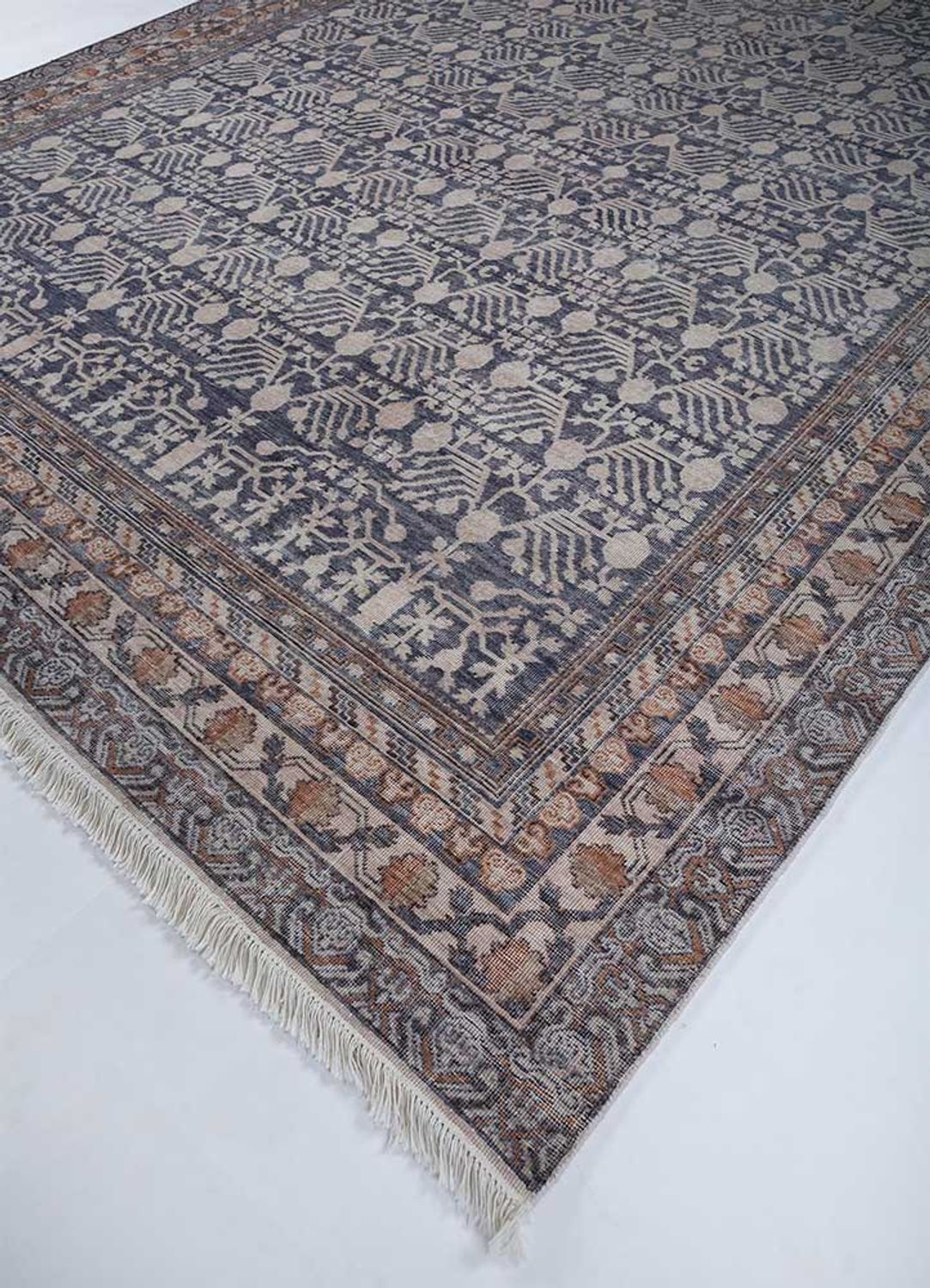 Wool Rug - 300 x 240 cm - blue