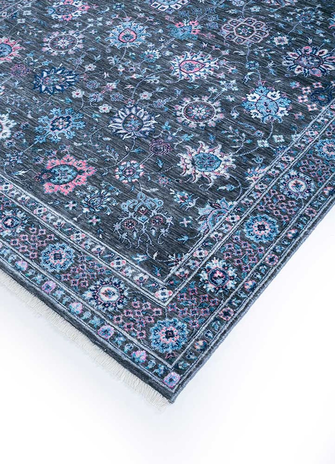 Wool Rug - 285 x 180 cm - sea blue