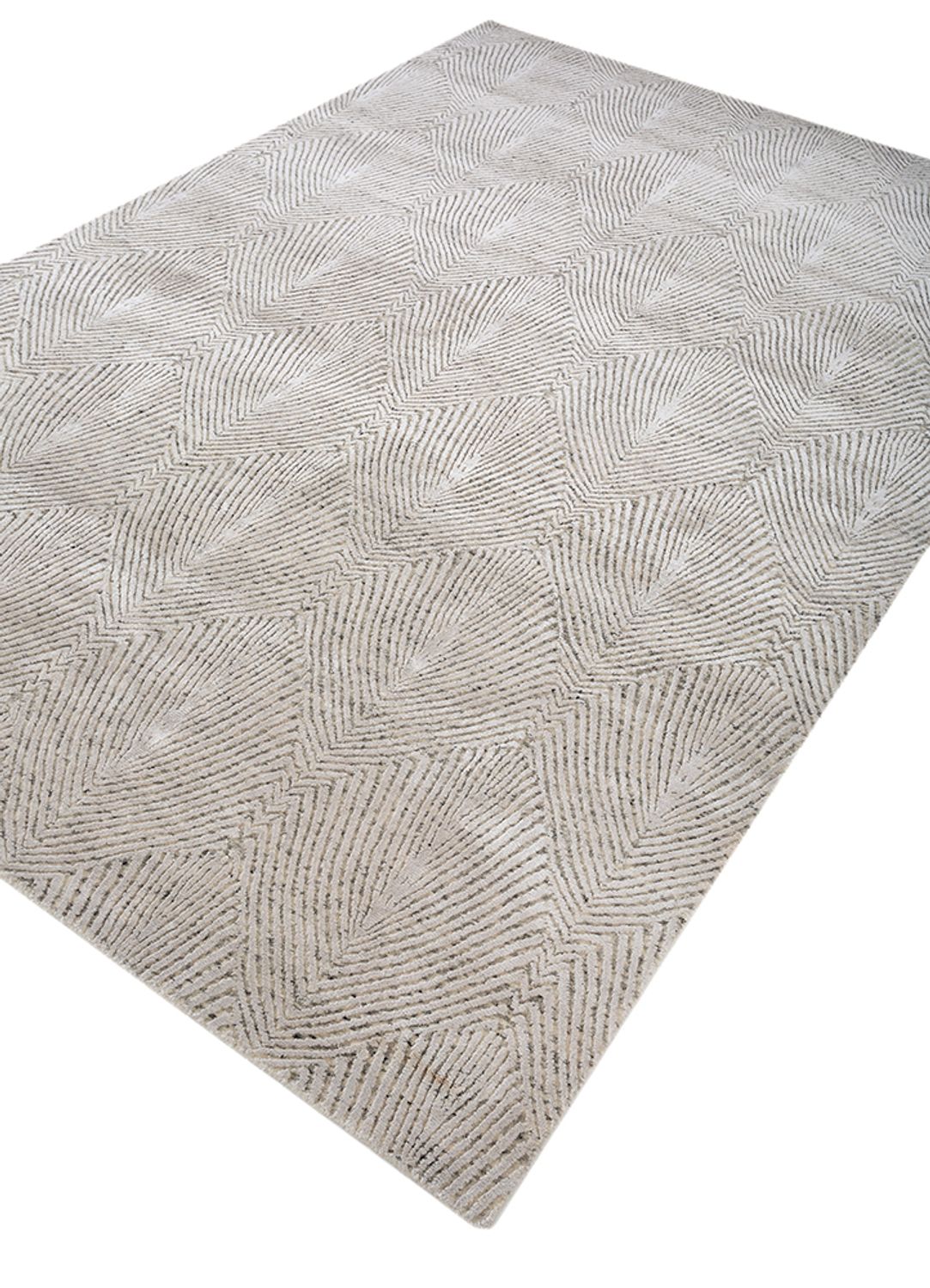 Wool Rug - 270 x 180 cm - silver