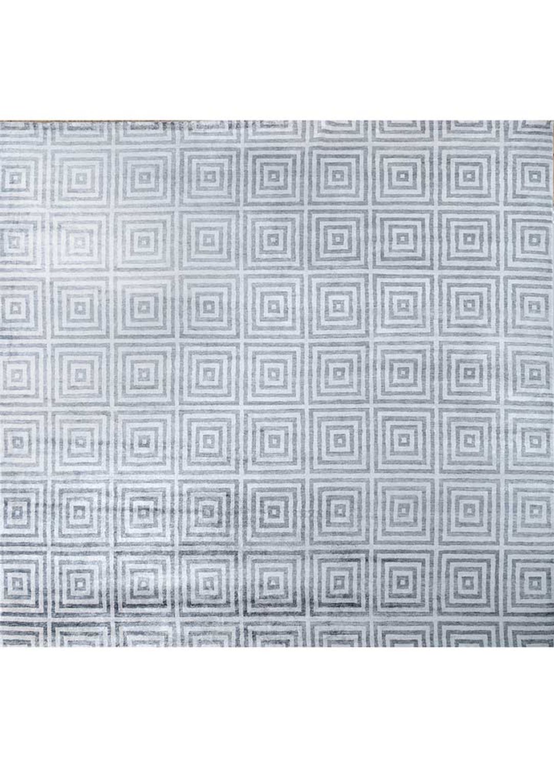 Viscose Rug square  - 345 x 345 cm - silver