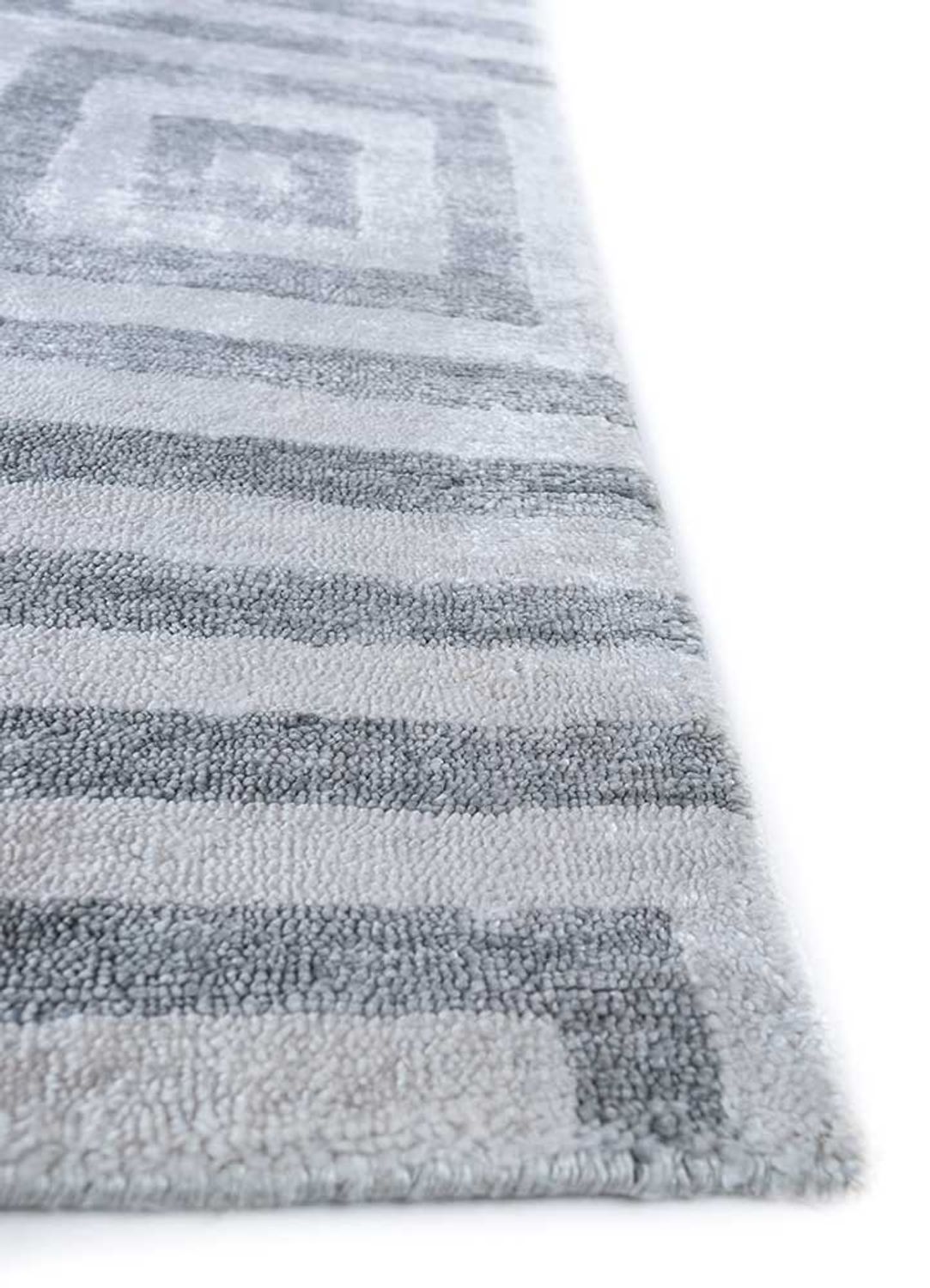 Viscose Rug square  - 345 x 345 cm - silver