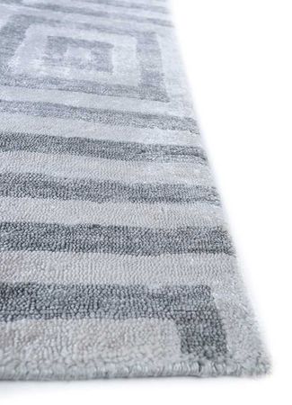 Viscose Rug square  - 345 x 345 cm - silver