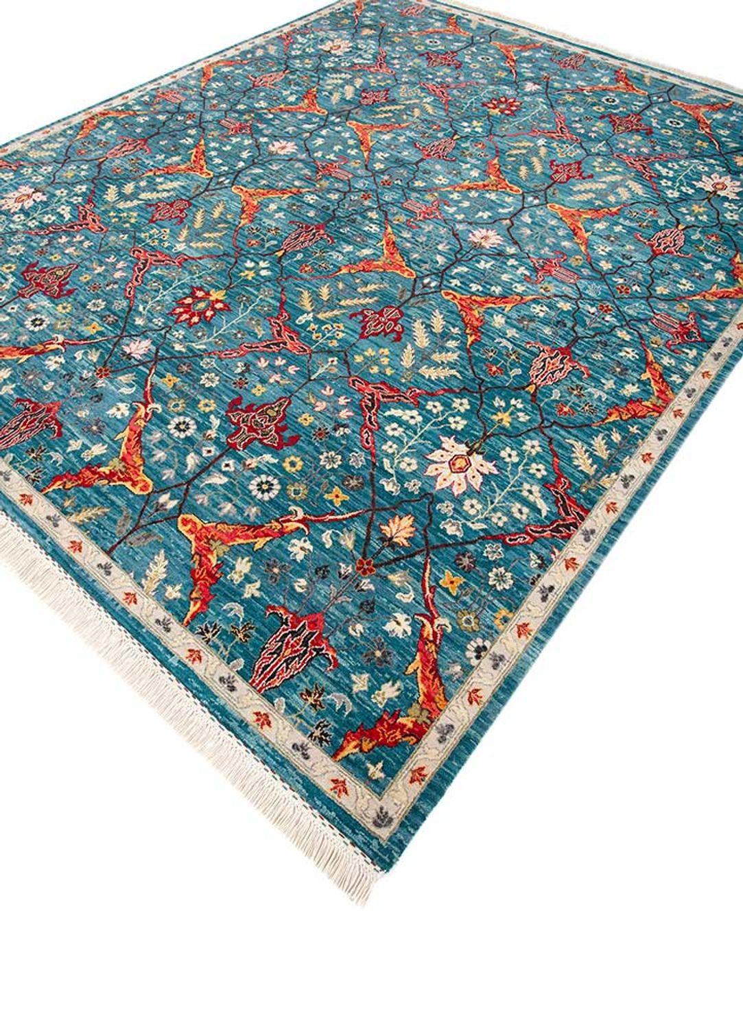 Wool Rug - 300 x 240 cm - blue