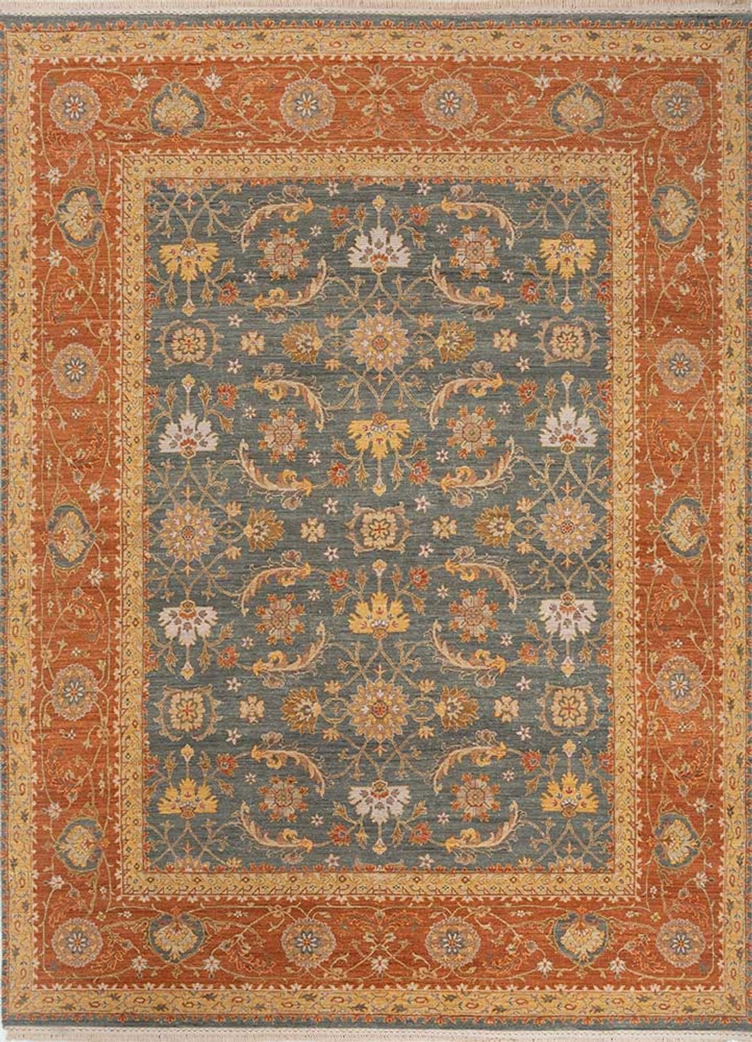 Wool Rug - 300 x 240 cm - green