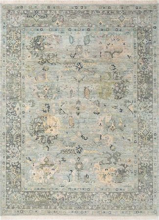 Wool Rug - 300 x 240 cm - green