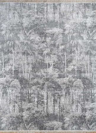 Designer Rug - 300 x 240 cm - silver