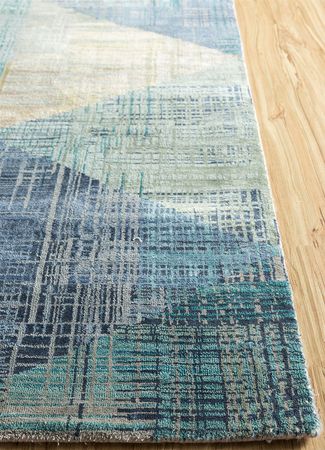 Wool Rug - 300 x 240 cm - blue