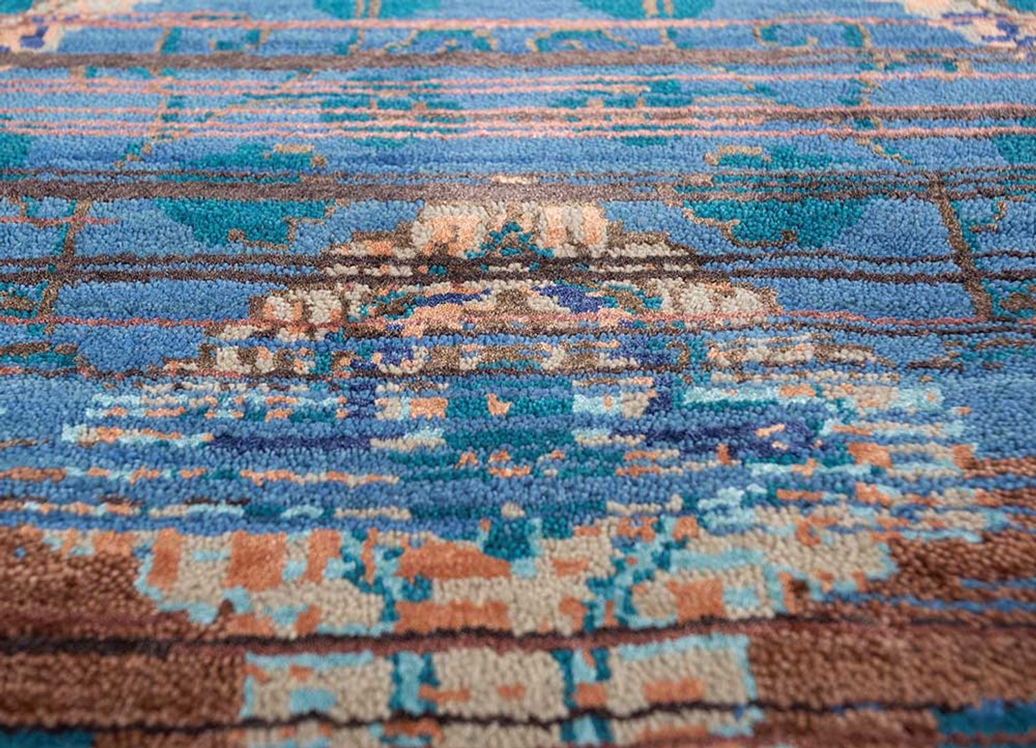 Wool Rug - 300 x 240 cm - blue