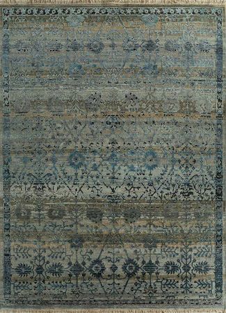 Wool Rug - 420 x 300 cm - blue