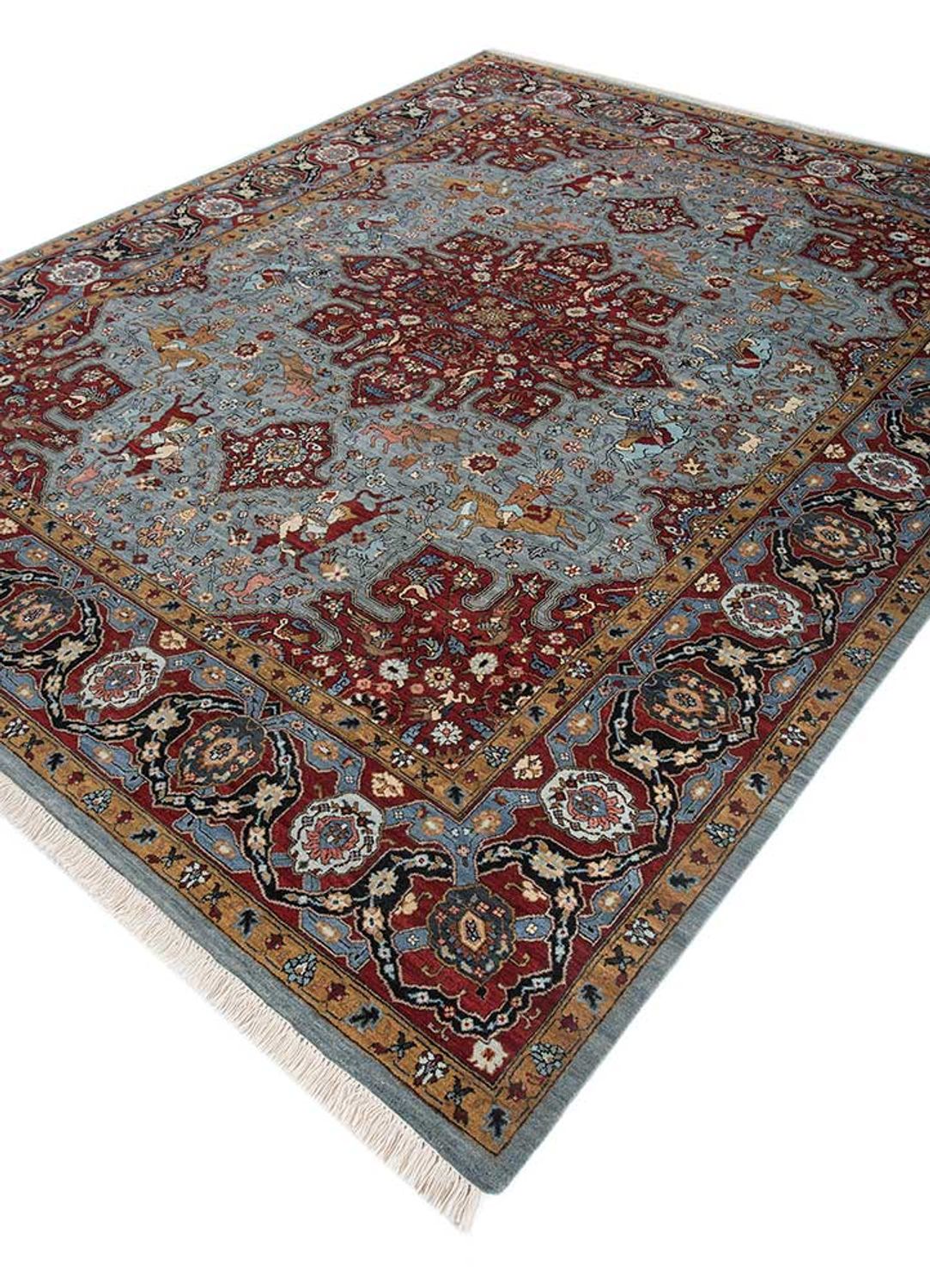 Wool Rug - 300 x 240 cm - blue