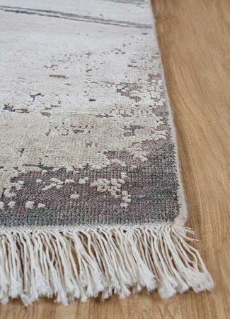 Designer Rug - 300 x 240 cm - silver