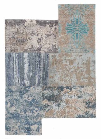 Wool Rug other shape  - 240 x 150 cm - grey