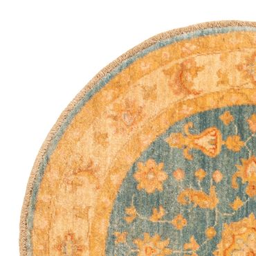 Ziegler Rug round  - 96 x 99 cm - blue