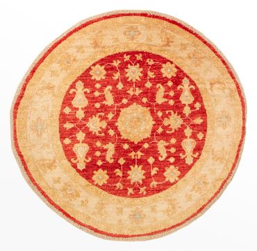 Ziegler Rug round  - 99 x 96 cm - red