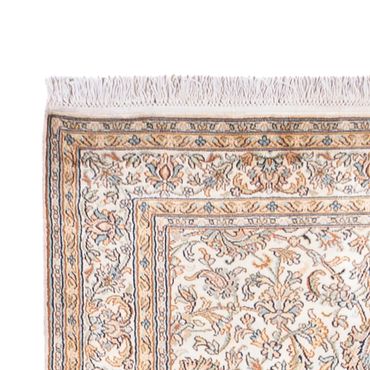 Runner Silk Rug - Kashmir Silk - 447 x 98 cm - cream