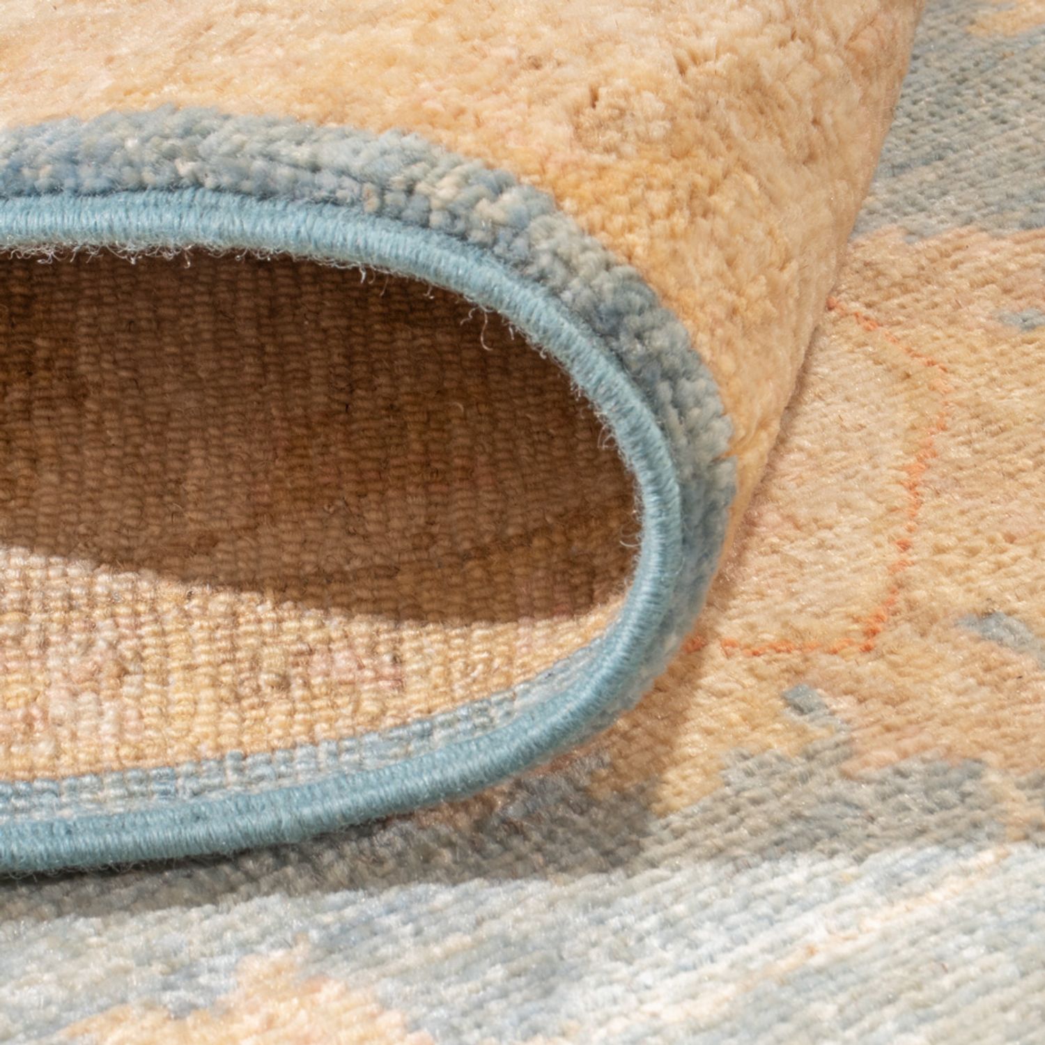 Runner Ziegler Rug - 412 x 154 cm - light blue