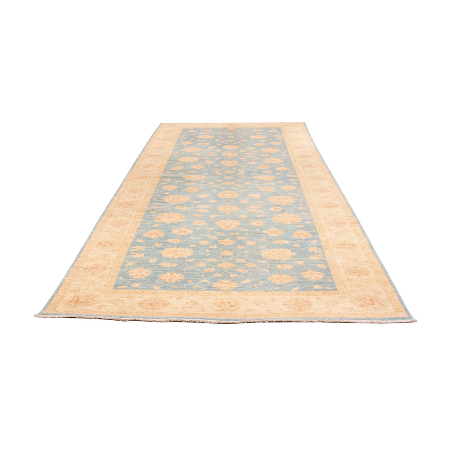 Runner Ziegler Rug - 412 x 154 cm - light blue